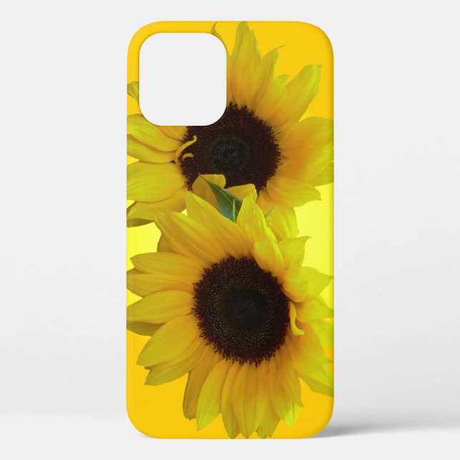 Sunflower iPhone 12 Case Sunflower iPhone Case (Back)