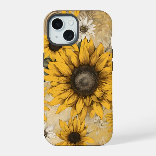 Sunflower iPhone 15 Case (Back)