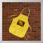 Sunflower Joy Kids' Apron<br><div class="desc">This design from a digital photograph features a small sunflower in a patio garden raising its head and leaves,  in joyful exuberance. This design,  and others featuring sunflowers,  are available at Elizabeth Ann Roy's Zazzle store,  Elizabeth's Creative Pursuits under "Sunflower Joy."</div>