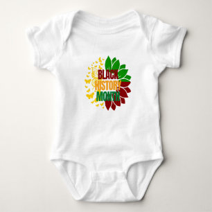 Sunflower juneteenth african black freedom 1865 baby bodysuit