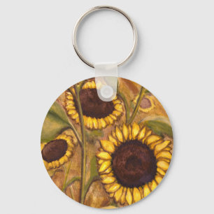 Sunflower Key Chains Cheerful Yellow Flower Gifts