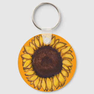 Sunflower Key Chains Cheerful Yellow Flower Gifts