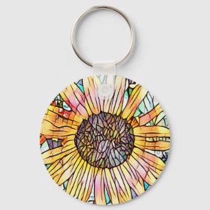 SUNFLOWER KEY RING