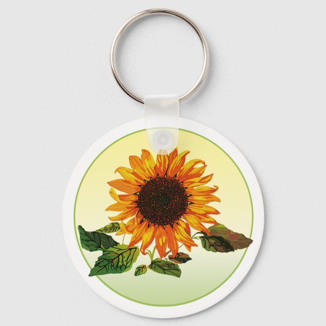 Sunflower Key Ring (Front)