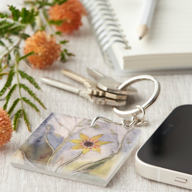 Sunflower Key Ring (Front Right)