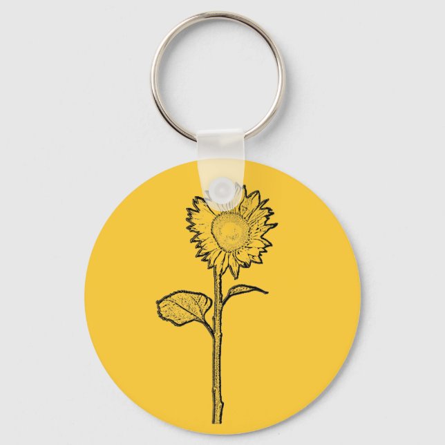 Sunflower Key Ring (Front)