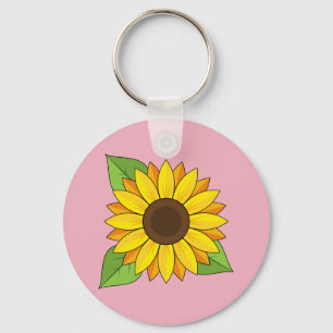 Sunflower Key Ring