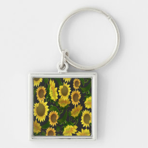 Sunflower Key Ring