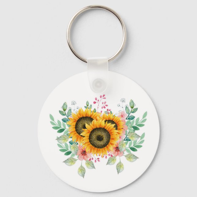 Sunflower  key ring (Front)