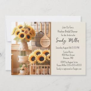  Sunflower Kitchen Bridal Shower Invitation