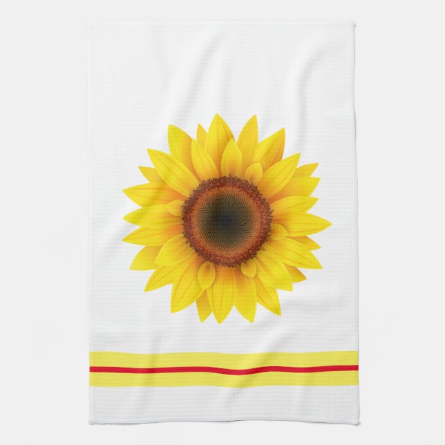 Sunflower Kitchen Towel (Vertical)