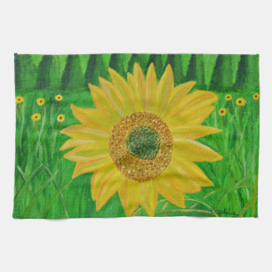 Sunflower kitchen towel