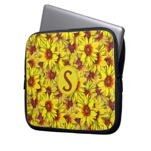 Sunflower Laptop Case Electronics Bag