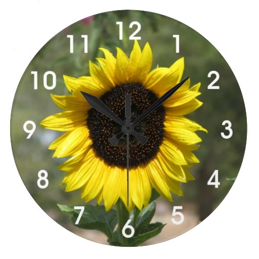 Image of Sunflower Large Clock