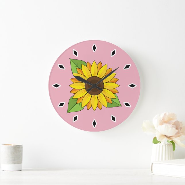 Sunflower Large Clock (Home)