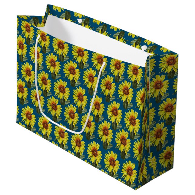 Sunflower Large Gift Bags (Front Angled)