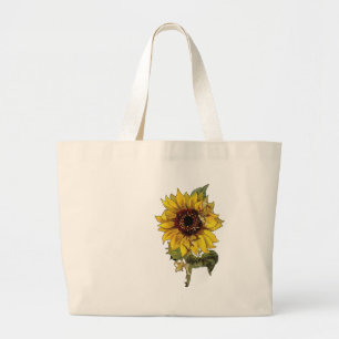 Sunflower Large Tote Bag