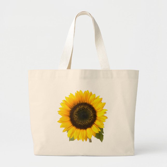Sunflower Large Tote Bag (Front)