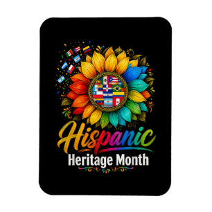 Sunflower Latin Countries Hispanic Heritage Month Magnet