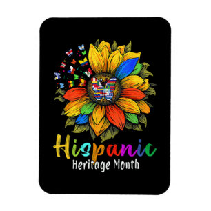 Sunflower Latin Countries Hispanic Heritage Month Magnet