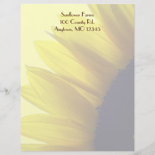 Sunflower Letterhead