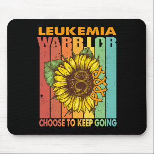 Sunflower Leukaemia Warrior Choose To Keep Going Mouse Mat