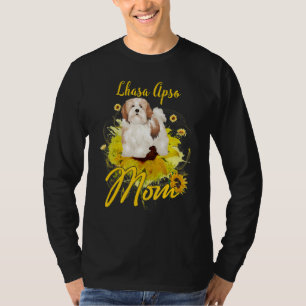 Sunflower Lhasa Apso Mum Dog Mother's T-Shirt