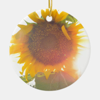 Sunflower Light Ceramic Tree Decoration