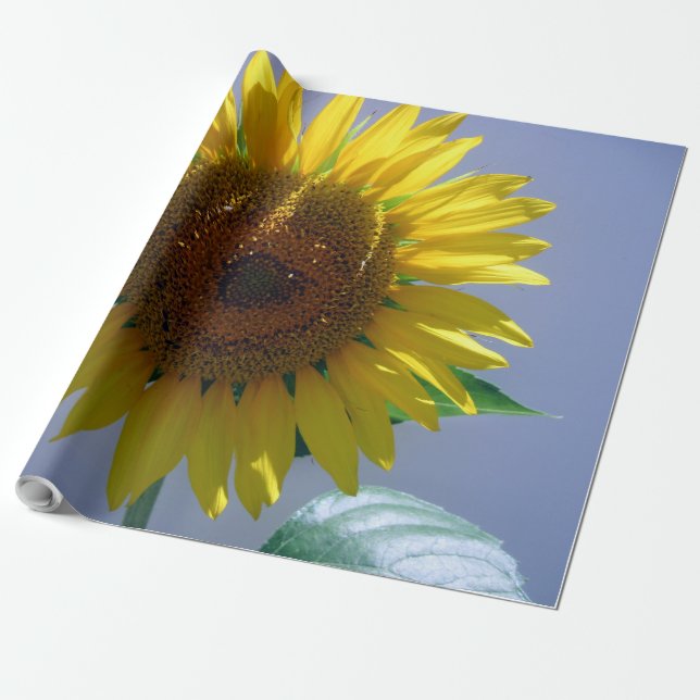 Sunflower Linen Wrapping Paper (Unrolled)