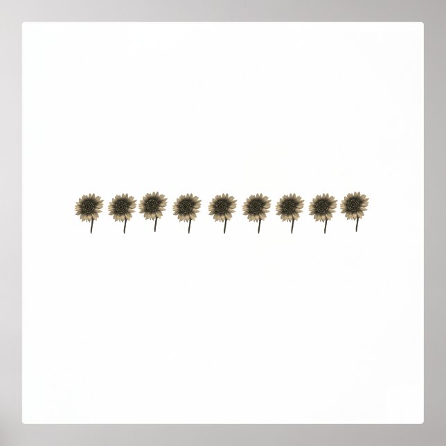 Sunflower Live, Laugh, Love Foil Prints (Front)