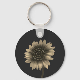 Sunflower Live, Laugh, Love Key Ring