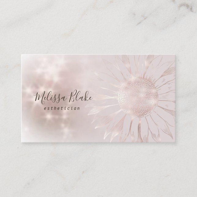 sunflower logo business card (Front)