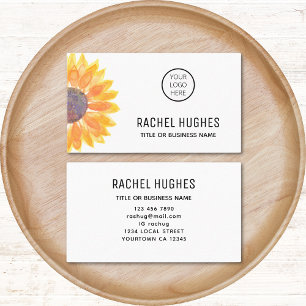 Sunflower Logo Business Card