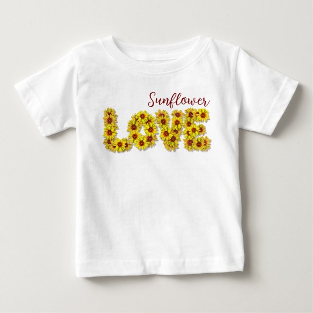 Sunflower Love Baby Top (Front)