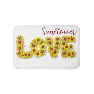 Sunflower Love Bath Mat