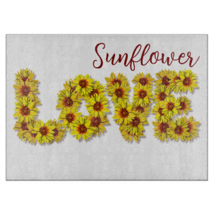 Sunflower Love Cutting Board