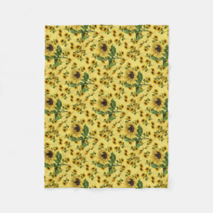 Sunflower Love Fleece Blanket