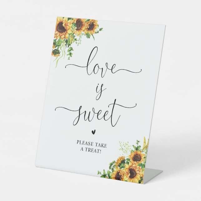 Sunflower Love Is Sweet Sign (Front)