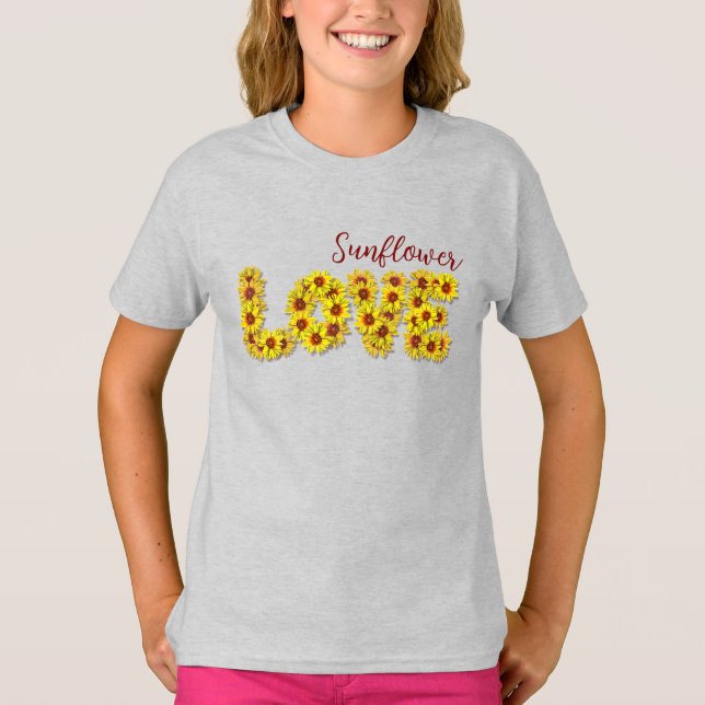 Sunflower Love Kids Top (Front)