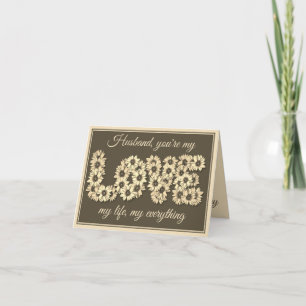Sunflower Love Sepia Tone Vintage Greeting Card