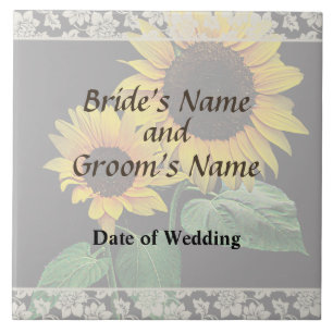 Sunflower Love Wedding Products Tile