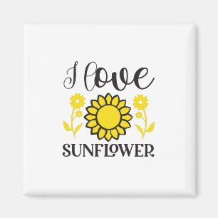 Sunflower Lover   I Love Sunflower Magnet