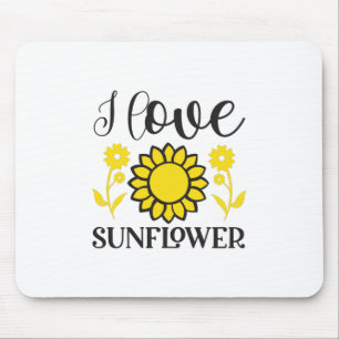 Sunflower Lover I Love Sunflower Mouse Mat