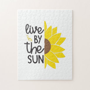 Sunflower Lover Live By The Sun Jigsaw Puzzle