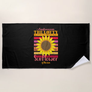Sunflower Lover Sunflower Of The Sun Beach Towel