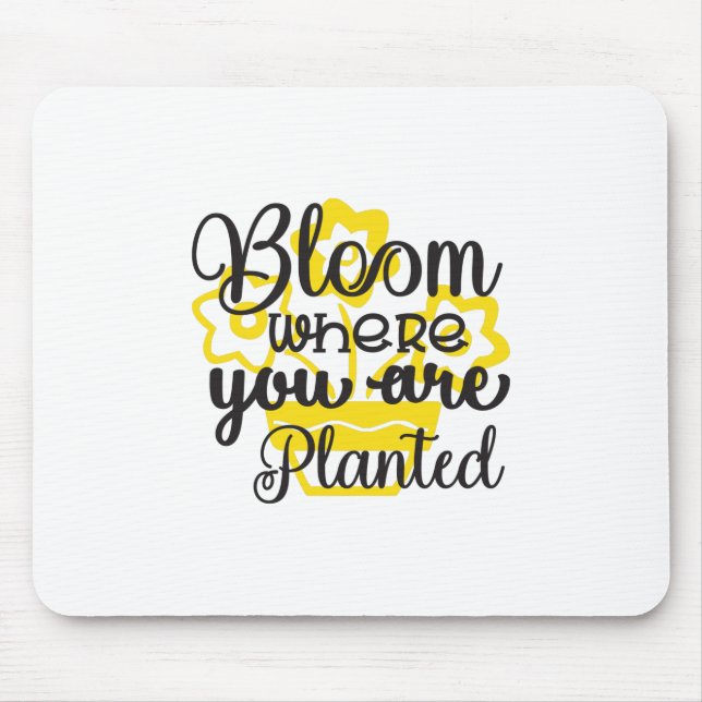 Sunflower Lover | Where You Are Planted Mouse Mat (Front)