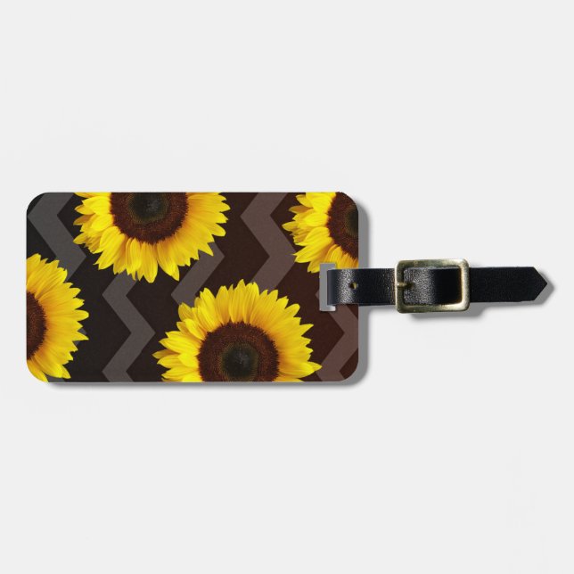 Sunflower Lovin Luggage Tag (Front Horizontal)