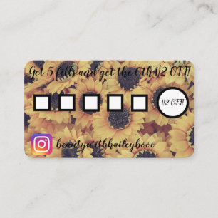 Sunflower Loyalty and After Care Business Card