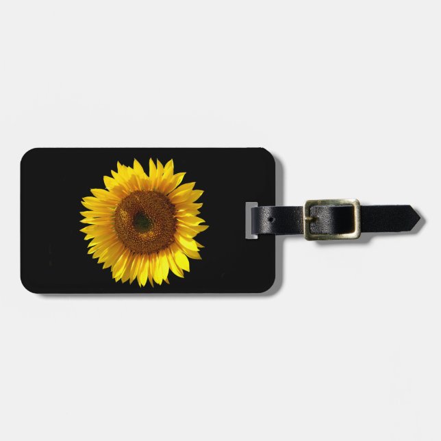 Sunflower Luggage Tag (Front Horizontal)