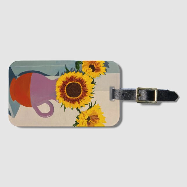 Sunflower Luggage Tag (Front Horizontal)